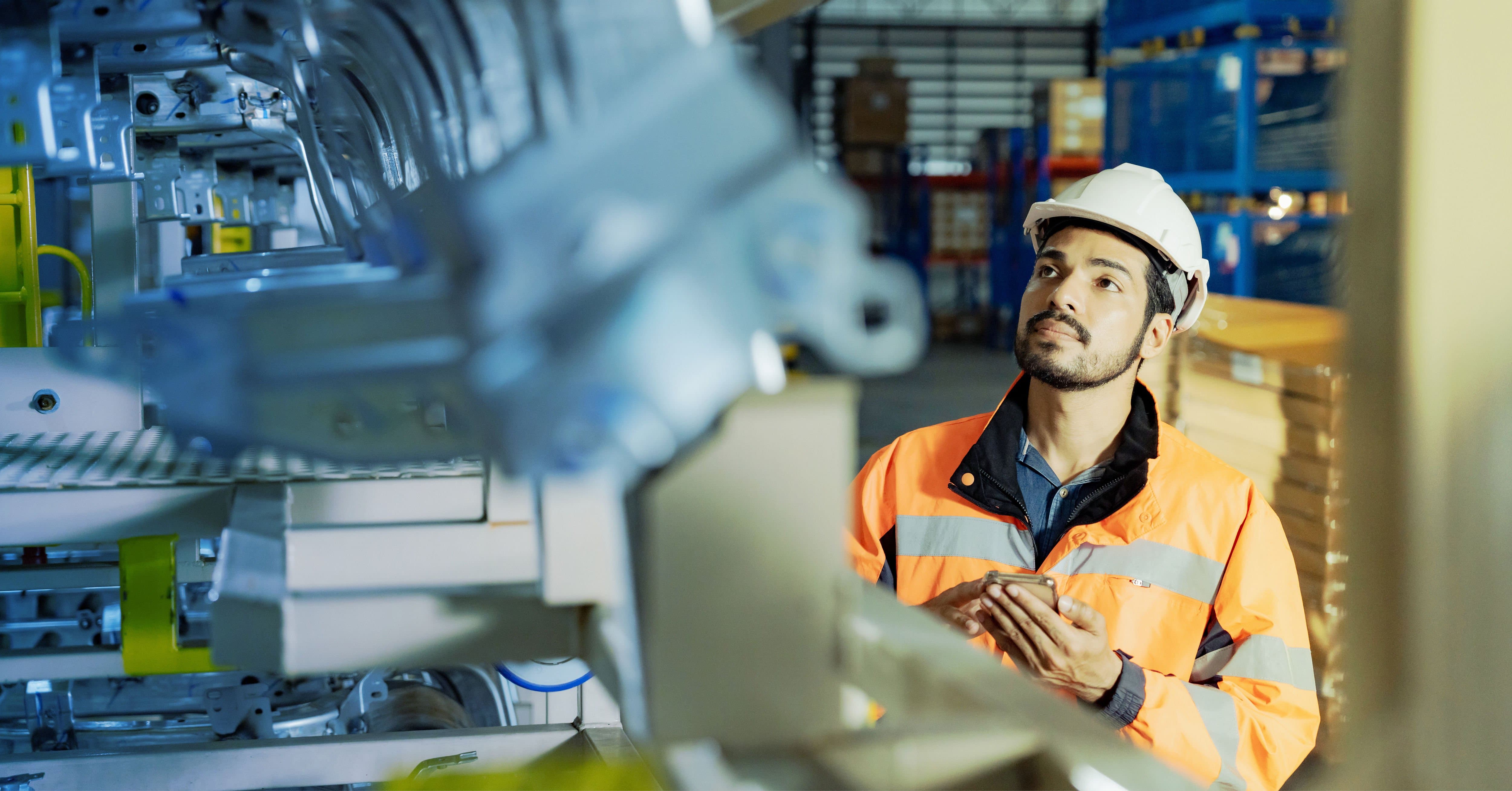 engineers working with a machine